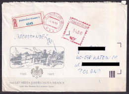 CZECH REPUBLIC. 1993/Hradec, RegisteredLetter,envelope/illustrated Envelope. - Lettres & Documents