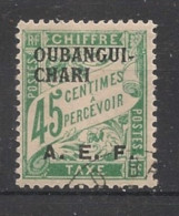 OUBANGUI - 1928 - Taxe TT N°YT. 6 - Type Duval 45c Vert - Oblitéré / Used - Gebraucht