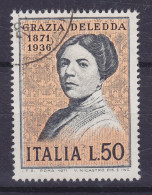 Italy 1971 Mi. 1346, 50 L Grazia Deledda - 1971-80: Usati