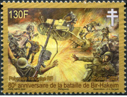 Polynesie Française 2022 - 80 Anniv. Bataille Bir-Hakeim Mnh** - Unused Stamps