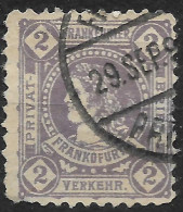 Privatpost Frankfurt, Schöner Gestempelter Wert Der Privat-Brief-Verkehr-Gesellschaft Von 1899 - Postes Privées & Locales