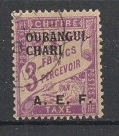 OUBANGUI - 1928 - Taxe TT N°YT. 11 - Type Duval 3f Violet - Oblitéré / Used - Gebraucht