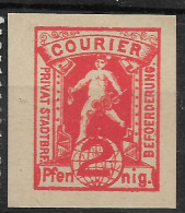 Privatpost Magdeburg, Schöner Ungebrauchter Wert Der Courier-Gesellschaft Von 1887 - Postes Privées & Locales