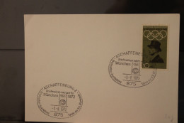 Deutschland 1972; Briefmarken Werben Für München 1972; SST Aschaffenburg Auf Karte - 2001-2010