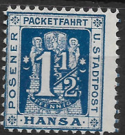 Privatpost Posen, Schöner Ungebrauchter Wert Der Hansa-Anstalt Von 1898 - Postes Privées & Locales