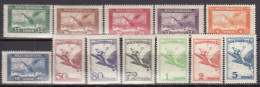Hungary 1927/30 - Airmail Stamps, Mi-Nr. 430/37+467/70, MNH** - Nuevos