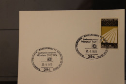 Deutschland 1972; Briefmarken Werben Für München 1972; SST Wilhelmshaven Auf Karte - 2001-2010