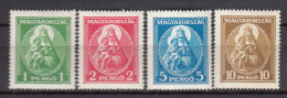 Hungary 1932- Regular Stamps: Patrona Hungariae, Mi-Nr. 484/87, MNH** - Nuevos