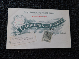 Carte Publicitaire : Carrières De Florzé à Sprimont, RECTO : Scieries, 1905  (F21) - Sprimont