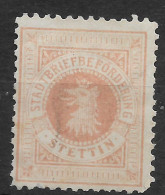 Privatpost Stettin, Schöner Ungebrauchter Wert Der Hansa-Anstalt Von 1887 - Postes Privées & Locales