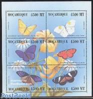 Mozambique 2000 Butterflies 6v M/s (Sulfure De Faixs A.o.), Mint NH, Nature - Butterflies - Mosambik