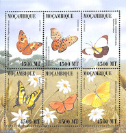 Mozambique 2000 Butterflies 6v M/s, Mint NH, Nature - Butterflies - Mosambik