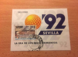 Spagna, 1992, "EXPO '92, Sevilla", Minisheet - Oblitérés