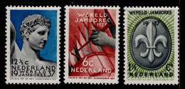 NED-01- NETHERLANDS - 1937 - MNH - SCOUTS- BOY SCOUT JAMBOREE - Neufs