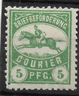 Privatpost Dortmund, Schöner Ungebrauchter Wert Der Courier-Gesellschaft Von 1895 - Postes Privées & Locales