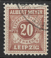 Privatpost Leipzig, Schöner Gestempelter Wert Der Express-Packetfahrt-Gesellschaft  A. Meyer Von 1897 - Postes Privées & Locales