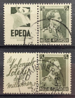 België, 1938-39, PU122B/23B, Gestempeld ANTWERPEN, OBP 13.5€ - Usados