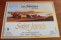 SAINT-JOSEPH LES MARINIERS DU FLEUVE - THEME CHEVAUX - ETIQUETTE NEUVE - Cavalli