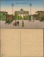 Ansichtskarte Mitte-Berlin Brandenburger Tor, Feine Herrschaften 1913 - Brandenburger Tor
