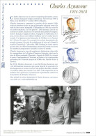 FRANCE 2024 - Document Philatélique - Charles Aznavour (1924 - 2018) - Documenten Van De Post