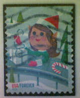United States, Scott #5723, Used(o), 2022, Elf Tying Package (60¢), Greens And Reds - Oblitérés
