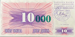 Bosnia 10.000 Dinara, P-53a (15.10.1993) - UNC - Bosnien-Herzegowina