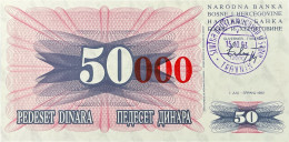 Bosnia 50.000 Dinara, P-55b (15.10.1993) - UNC - Bosnie-Herzegovine