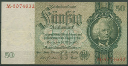 Dt. Reich 50 Reichsmark 1933 Serie B/M, Ro 175 A Gebraucht (K1010) - 50 Reichsmark