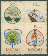 Macau 1987 Kunst Kultur Fächer 575/78 Postfrisch - Unused Stamps