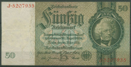 Dt. Reich 50 Reichsmark 1933 Serie B/J, Ro 175 A Gebraucht (K1011) - 50 Reichsmark