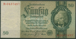 Dt. Reich 50 Reichsmark 1933 Serie Z/R, Ro 175 A Leicht Gebraucht (K1016) - 50 Reichsmark