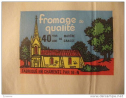 T703 / étiquette D'emballage Fromage De La Fromagerie De PUYREAUX Charente - Facturen