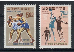 Korea, South  1967 Mi 595-596 MNH  (ZS9 SKA595-596) - Pallacanestro