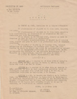 Arrêté Préfecture Du Gard Du 17.03.1952 Fixant Le Prix Plafond De Vente Du Lait Au Détail - Gesetze & Erlasse