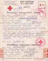 COMITE INTERNATIONAL DE LA CROIX ROUGE GENEVE 03/1944 SOLDAT DECOMBE JACQUES - 1939-45