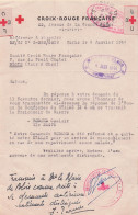 CROIX ROUGE FRANCAISE REPONSE STALAG IX C SUR LE SOLDAT BODARD CASIMIR 01/1944 - 1939-45