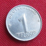Germany 1 Pfennig 1953 A KM# 5 Lt 1562  German-Democratic Republic  Alemanha Oriental DDR RDA Alemania Allemagne - Sonstige & Ohne Zuordnung