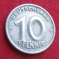 Germany 10 Pfennig 1949 A KM# 3 Lt 1463 German-Democratic Republic  Alemanha Oriental DDR RDA Alemania Allemagne - Sonstige & Ohne Zuordnung