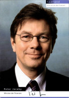 CPA Politiker Peter Jacoby, Finanzminister, Autogramm - Figuren