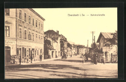 AK Ebersbach I. Sa., Partie An Der Bahnhofstrasse  - Ebersbach (Loebau/Zittau)