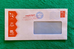 Enveloppe Pre Affranchie + Logo Cagou + Obliterations- NOUVELLE-CALEDONIE - Oblitérations & Flammes