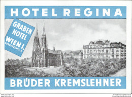 Bh35 Etichetta Da Bagaglio Hotel Regina Bruder Kremslehner Austria - Andere & Zonder Classificatie