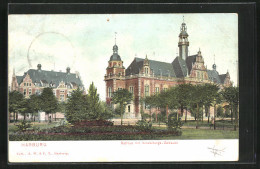 AK Harburg, Rathaus Mit Verwaltungsgebäude - Harburg