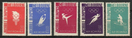 Romania 1966 Mi 1598-1602 MNH  (ZE4 RMN1598-1602) - Canottaggio
