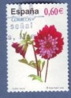 ESPAGNE SPANIEN SPAIN ESPAÑA 2008 FLOWERS-BIRDS: DAHLIA DALIA USED ED 4383  YT 4038 MI 4333 SG 4372 SC 3590 - Usati