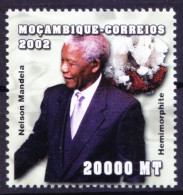 Mozambique 2002 MNH, Nobel Peace, Mandela, Minerals, Hemimorphite - Premio Nobel