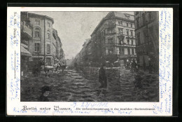 AK Berlin, Invalidenstrasse Ecke Gartenstrasse Bei Überschwemmung  - Overstromingen