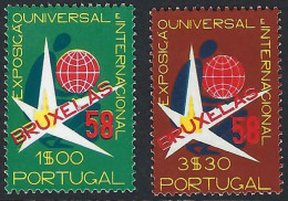 Scott - Portugal 830-831 (MNH): 1958 Brussels Exposition [Set 3] - Neufs