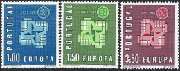 Scott - Portugal 875-877 (MNH): 1961 Europa [Set 3] - Nuovi