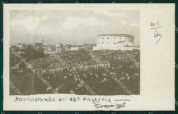 Sassari Tempio Pausania 42º Reggimento Fanteria Militari Foto Cartolina QT7801 - Sassari